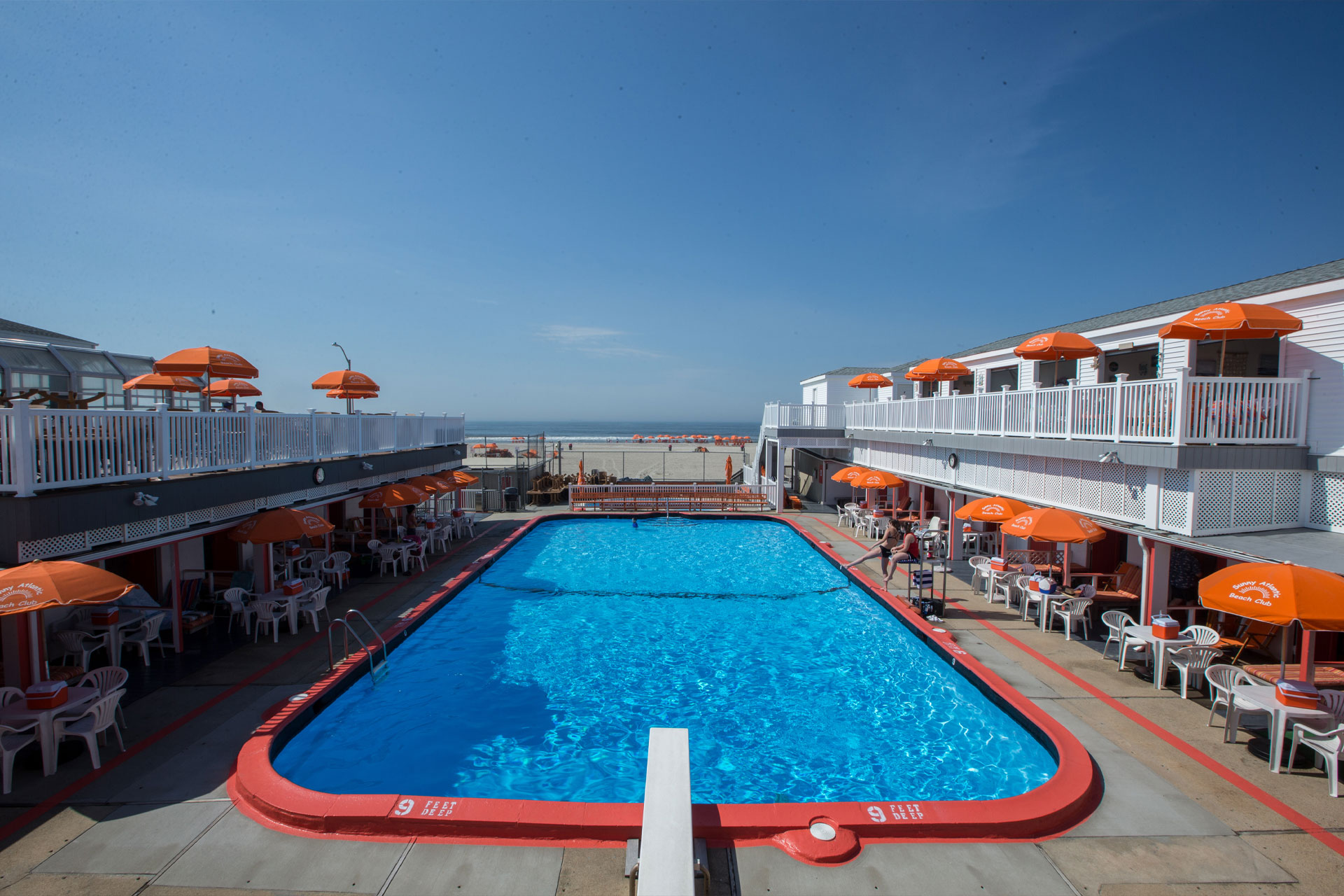 Upper Pool Cabanas Sunny Atlantic Beach Club